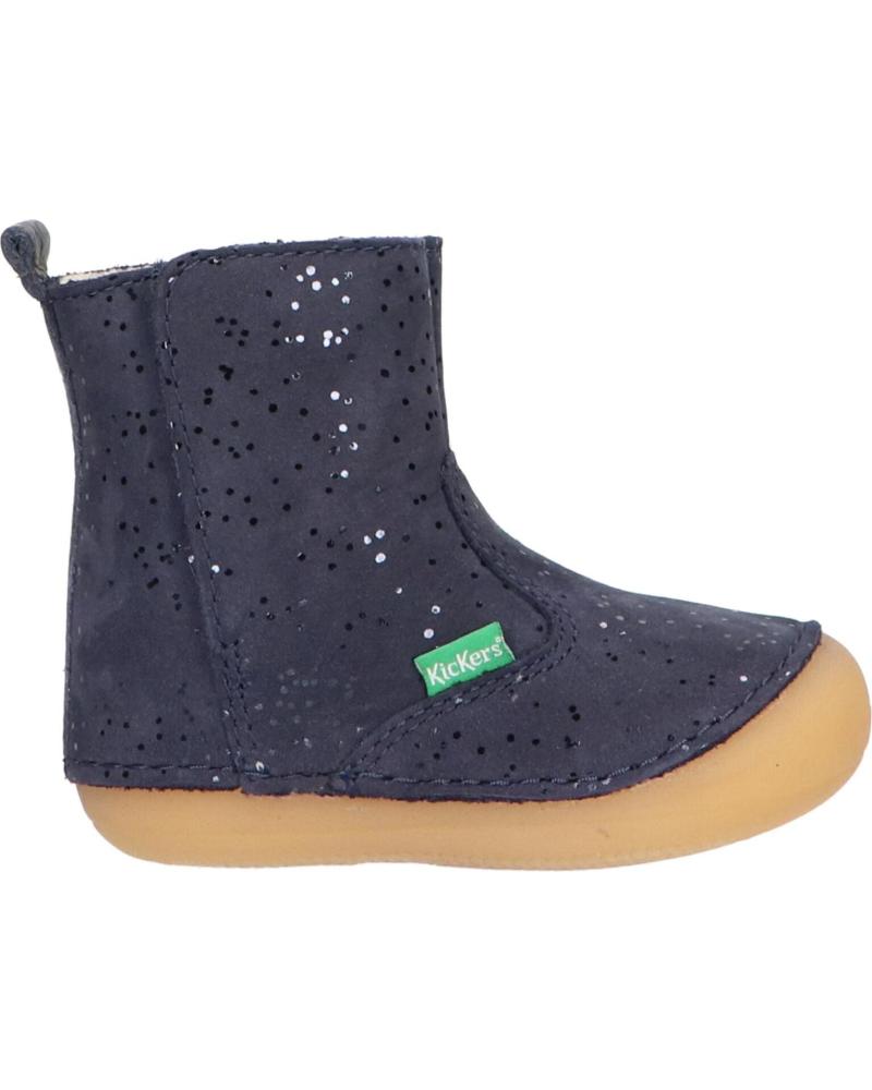 Botas de Niña KICKERS 739125-10 SOCOOL 10 MARINE METALLIQUE