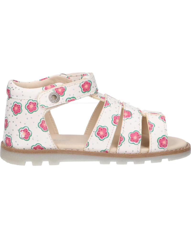 Sandalias de Niña KICKERS 860664-10 NOOPI 32 BLANC CASSE FLO