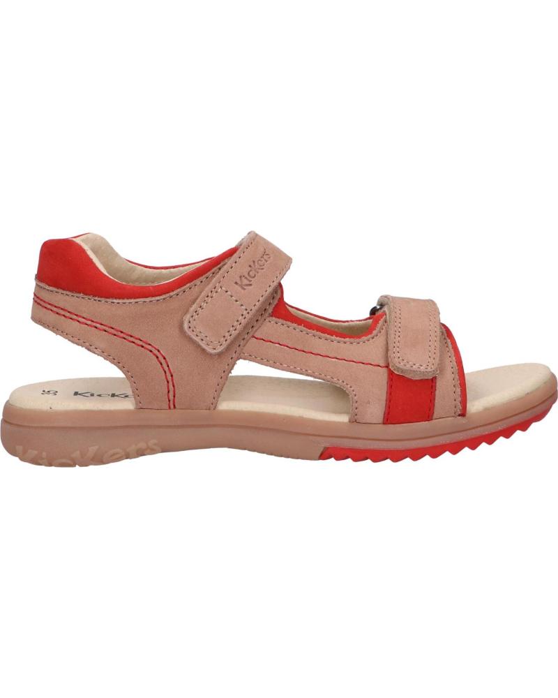 Sandalias de Niño KICKERS 895430-30 PLATINO 112 BEIGE ORANGE