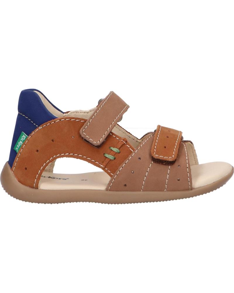 Sandalias de Niño KICKERS 785405-10 BOPING-2 GOLF NUBUCK 112 BEIGE CAMEL BLE