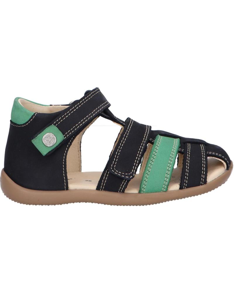Sandalias de Niño KICKERS 927261-10 BIPOD CUIR GOLF NUBUCK 101 MARINE VERT