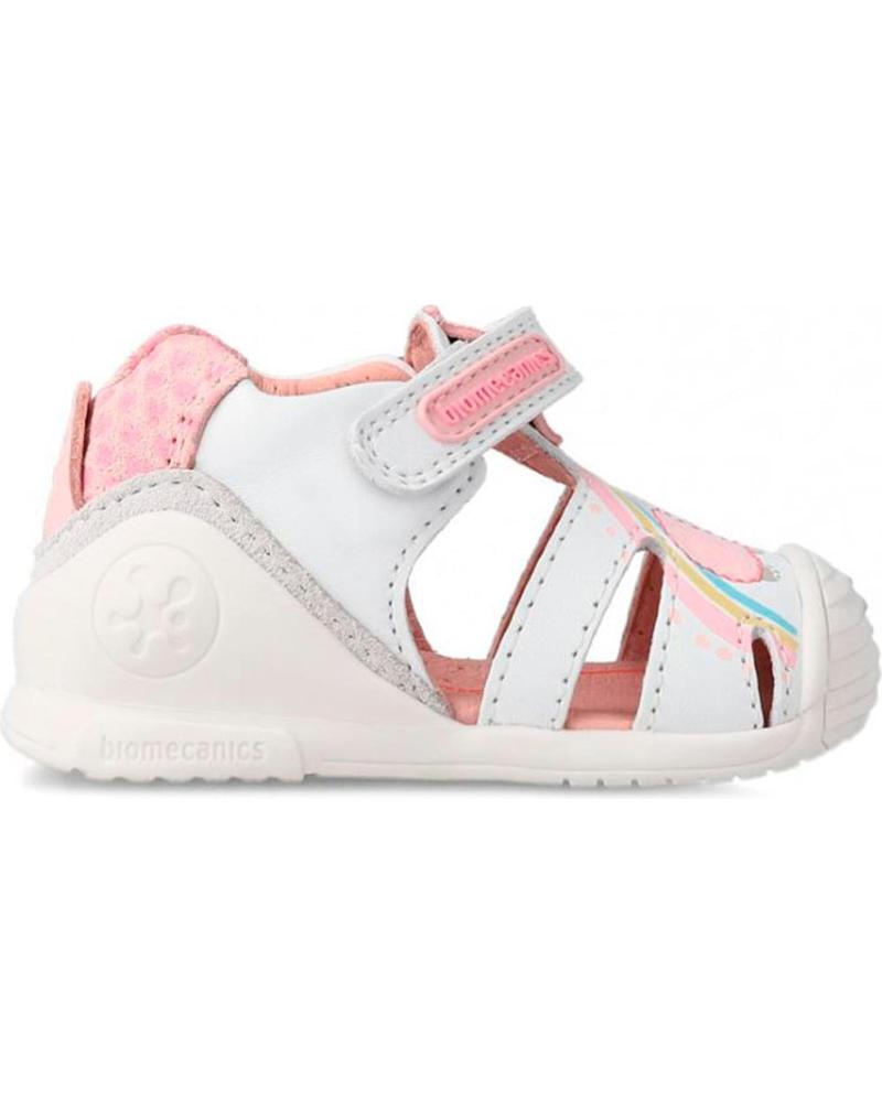 Zapatos de Niña BIOMECANICS SANDALIA PIEL PARA PRIMEROS PASOS BLANCO SAUVAGE