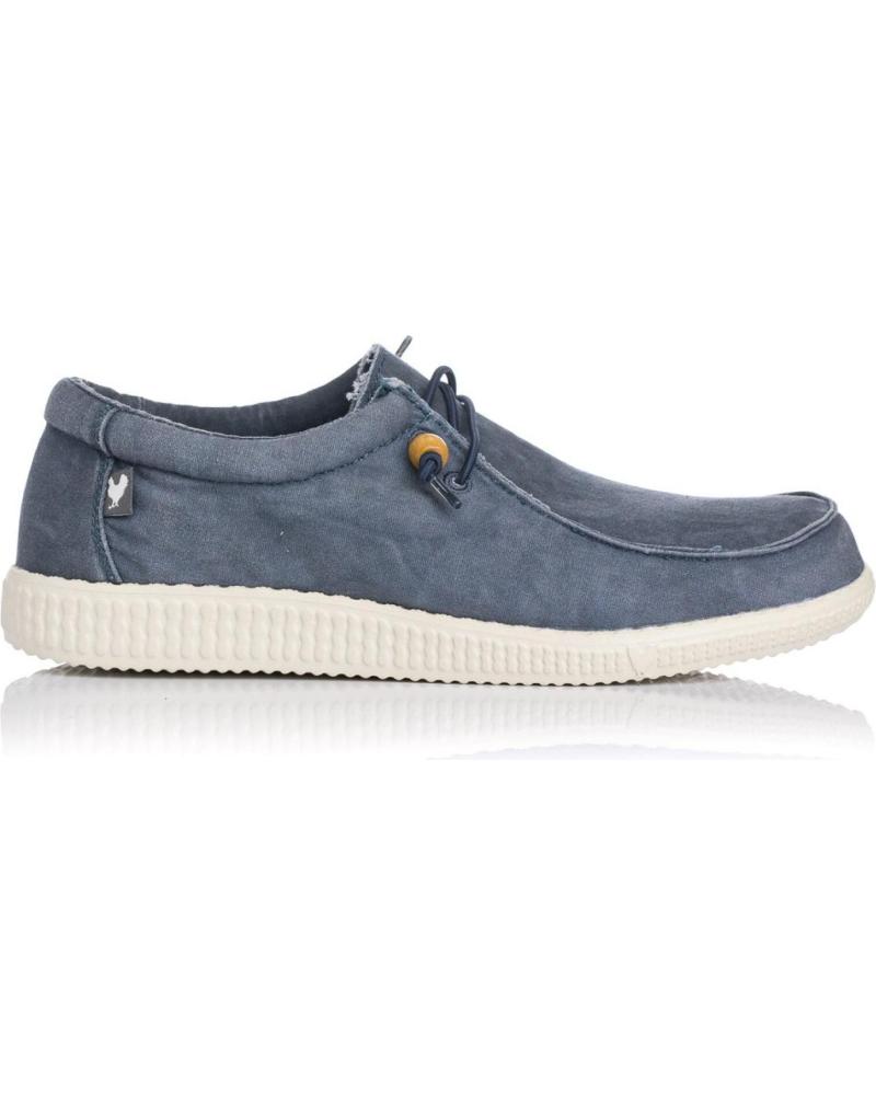 Nauticos de Hombre y Niño WALK IN PITAS ZAPATILLAS WALLABI WASHED AZUL