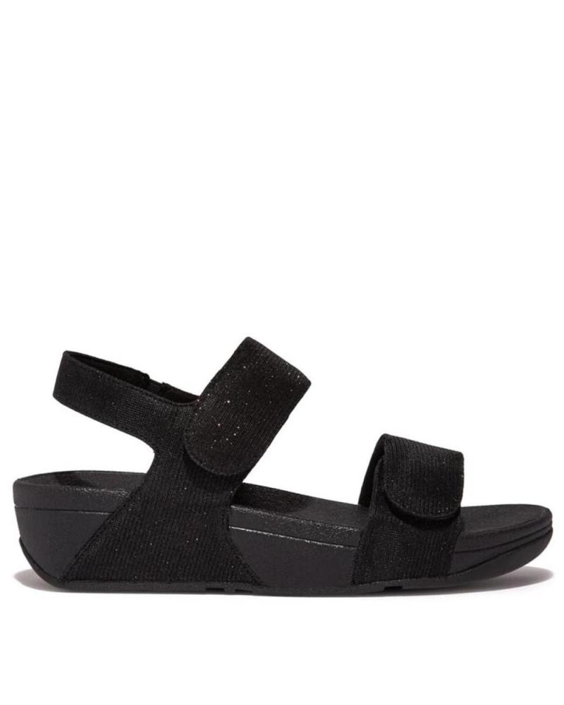 Sandalias de Mujer FITFLOP SANDALIAS LULU ADJ SHIMMERLUX GA2 ALLBLACK NEGRO