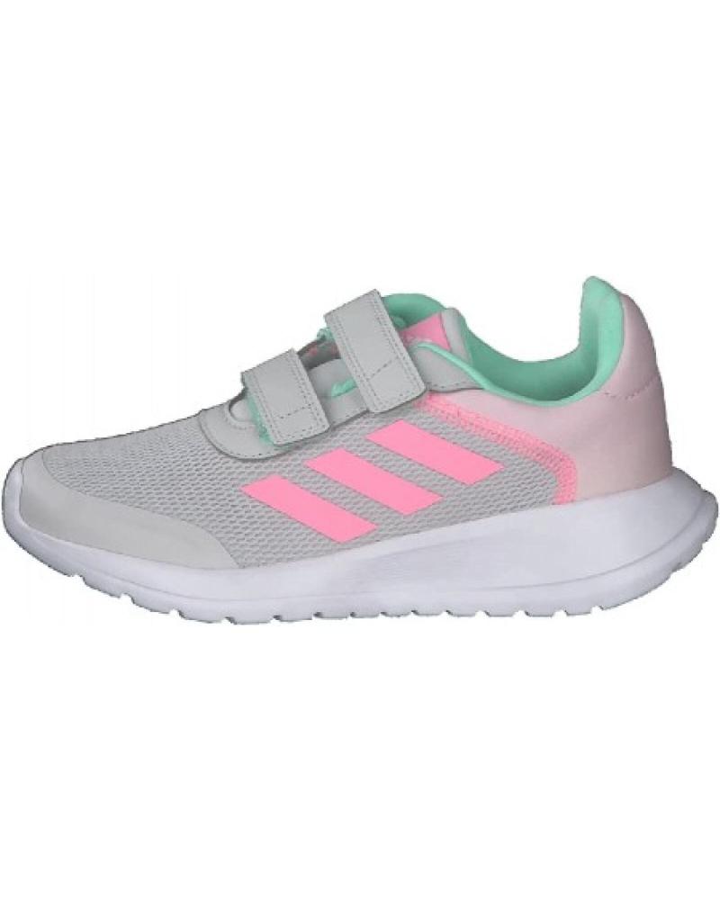 ZAPATILLAS ADIDAS TENSAUR RUN HO6379 GRIS-ROSA CON TIRAS ADHERENTES PARA NIÑA GRIS-ROSA