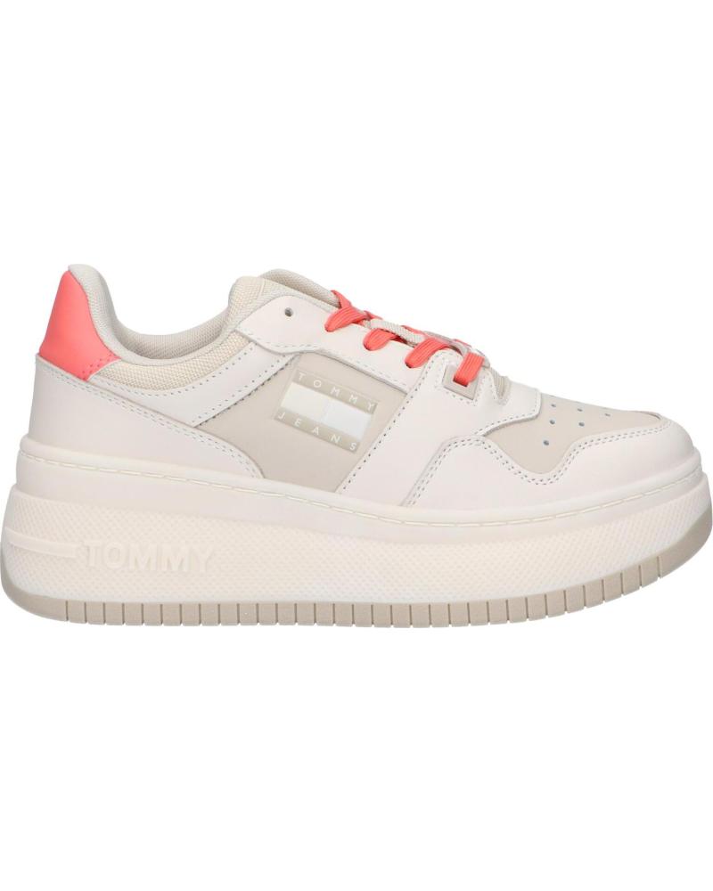 Zapatillas deporte de Mujer TOMMY HILFIGER EN0EN02208 TJW RETRO BASKET FLATFORM YBI IVORY - BLEACHED