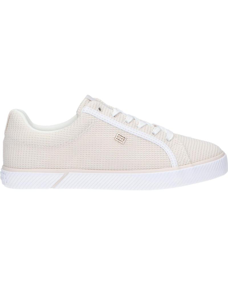 Zapatillas deporte de Mujer TOMMY HILFIGER FW0FW07299 ESSENTIAL VULC MESH AC0 WEATHERED WHITE