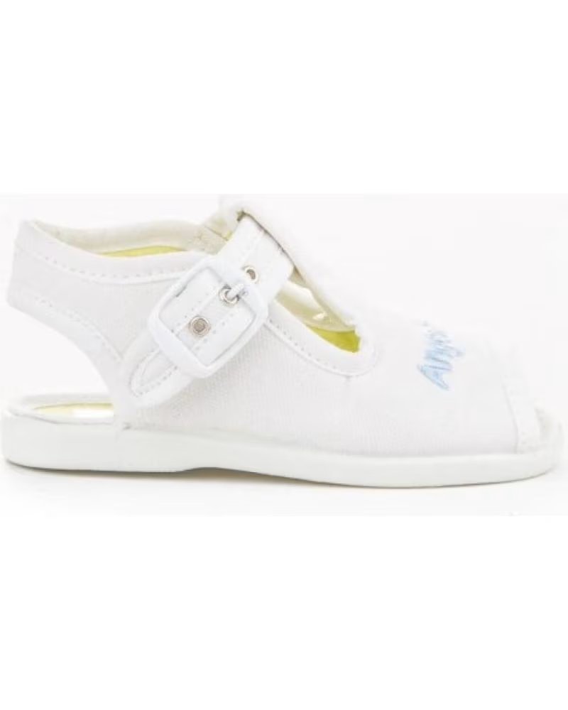 de angelitos sandalia lona 117 blanco