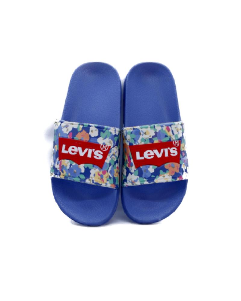 CHANCLAS LEVIS POOL S FLORES AZULES
