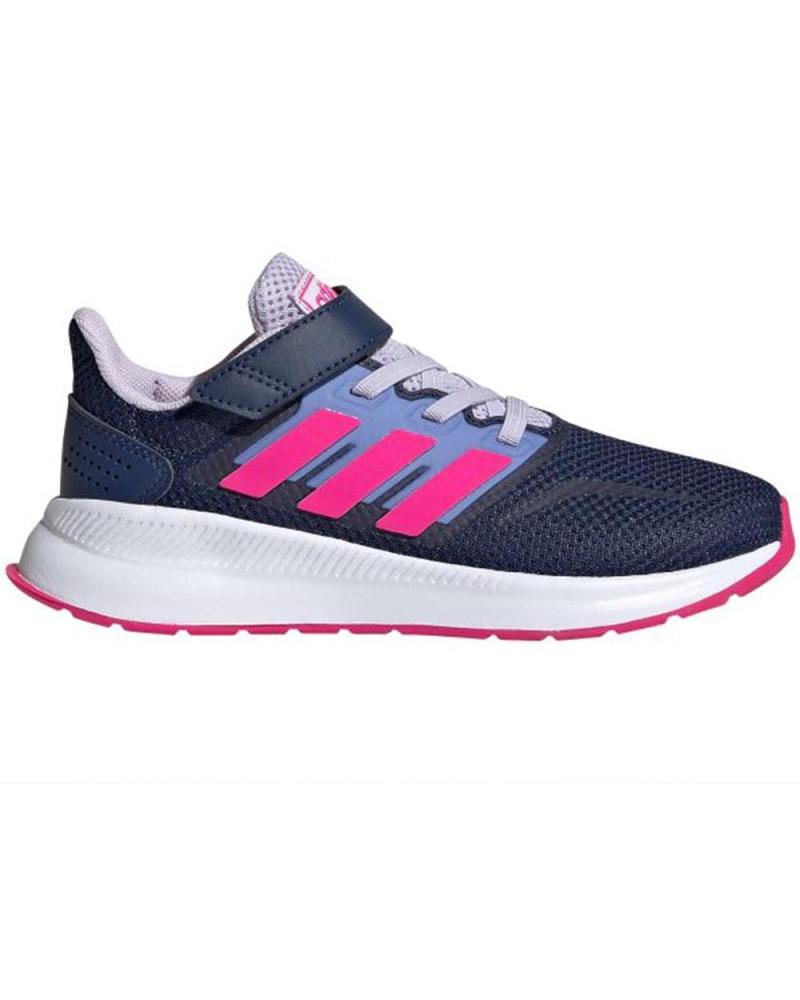 ADIDAS RUNFALCON 2.0 - ZAPATILLAS DE RUNNING UNISEX INFANTIL AZUL Y FUCSIA