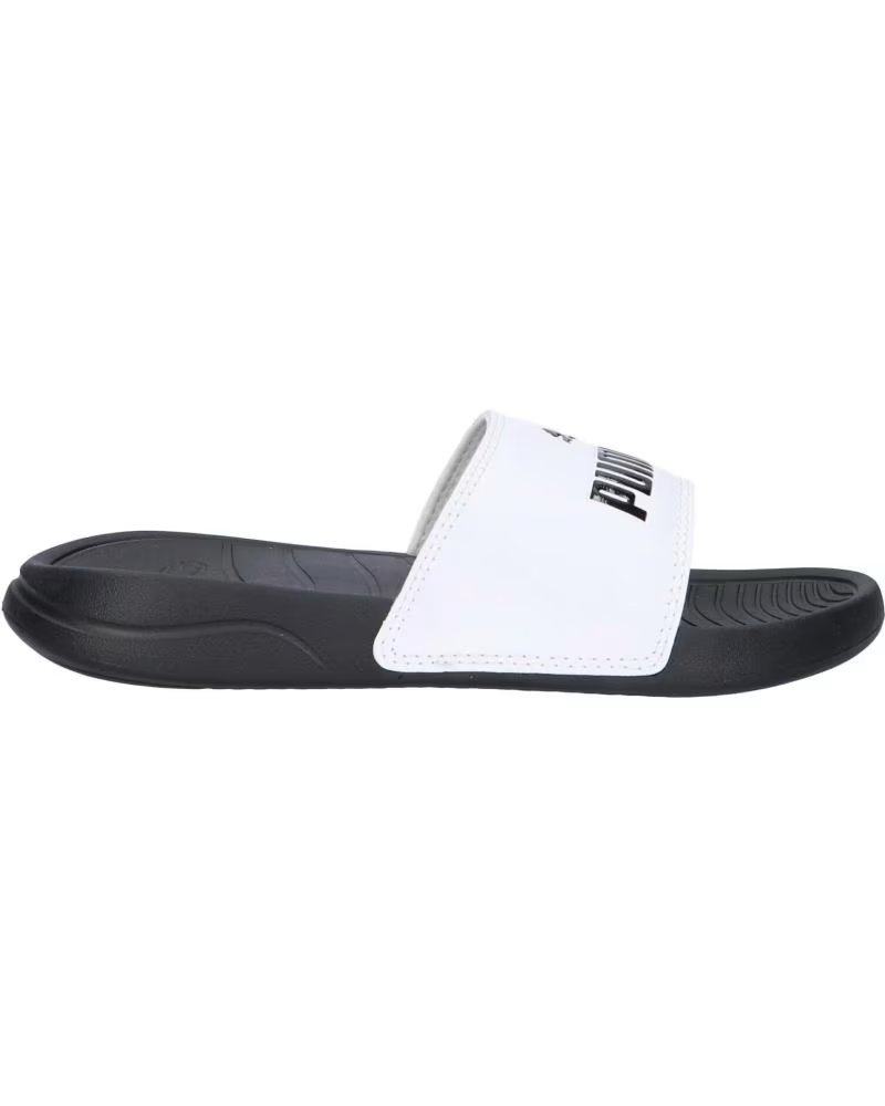Chanclas Puma Popcat 02 372313 Blanco Negro
