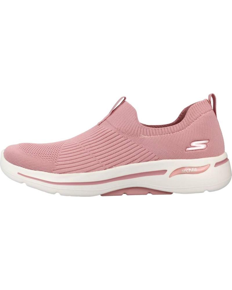 Deportivas de Mujer y Niña SKECHERS ZAPATILLAS GO WALK ARCH FIT ICONIC PINK