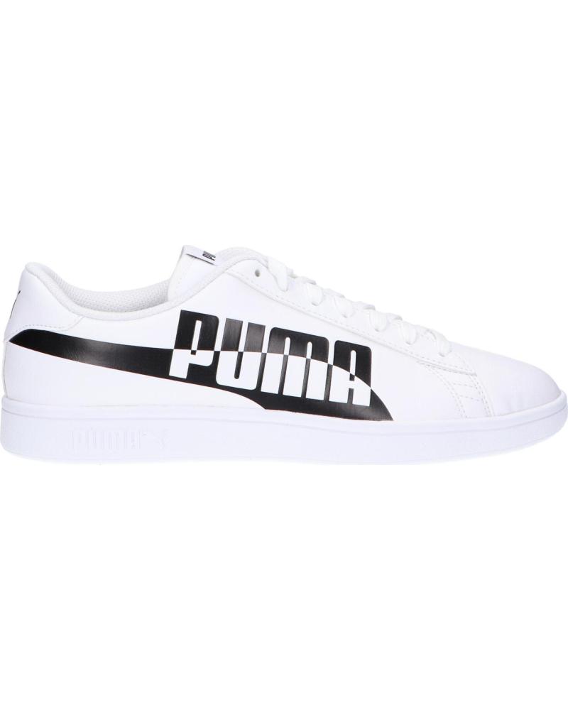 Zapatillas deporte de Mujer y Hombre PUMA 371135 SMASH V2 01 WHITE-BLACK