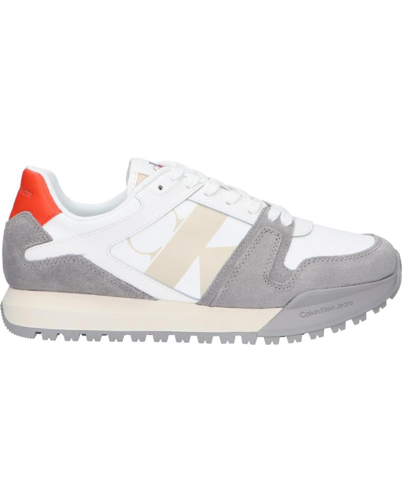 Zapatillas deporte de Hombre CALVIN KLEIN YM0YM00744 TOOTHY RUN 0K5 CREAMY WHITE-BRIGHTWHITE-OYSTER